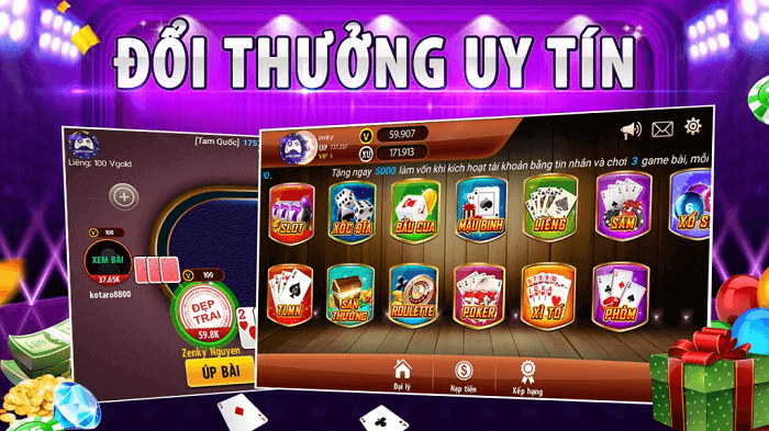 Các cổng game tài xỉu đổi thưởng uy tín nhất